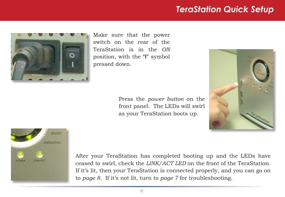 Terastation quick setup | Buffalo Technology TeraStation HD-HTGL/R5 User Manual | Page 6 / 82
