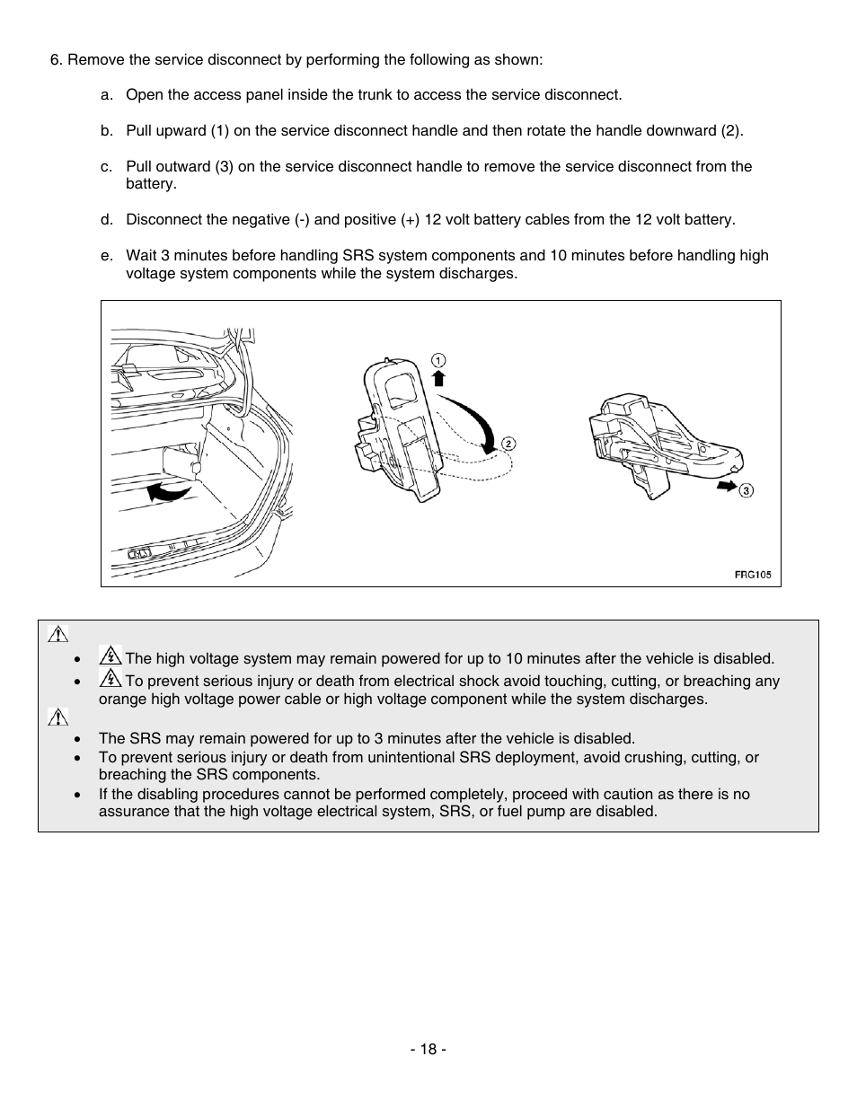 NISSAN 2010 Altima Hybrid - First Responder's Guide User Manual | Page 18 / 27