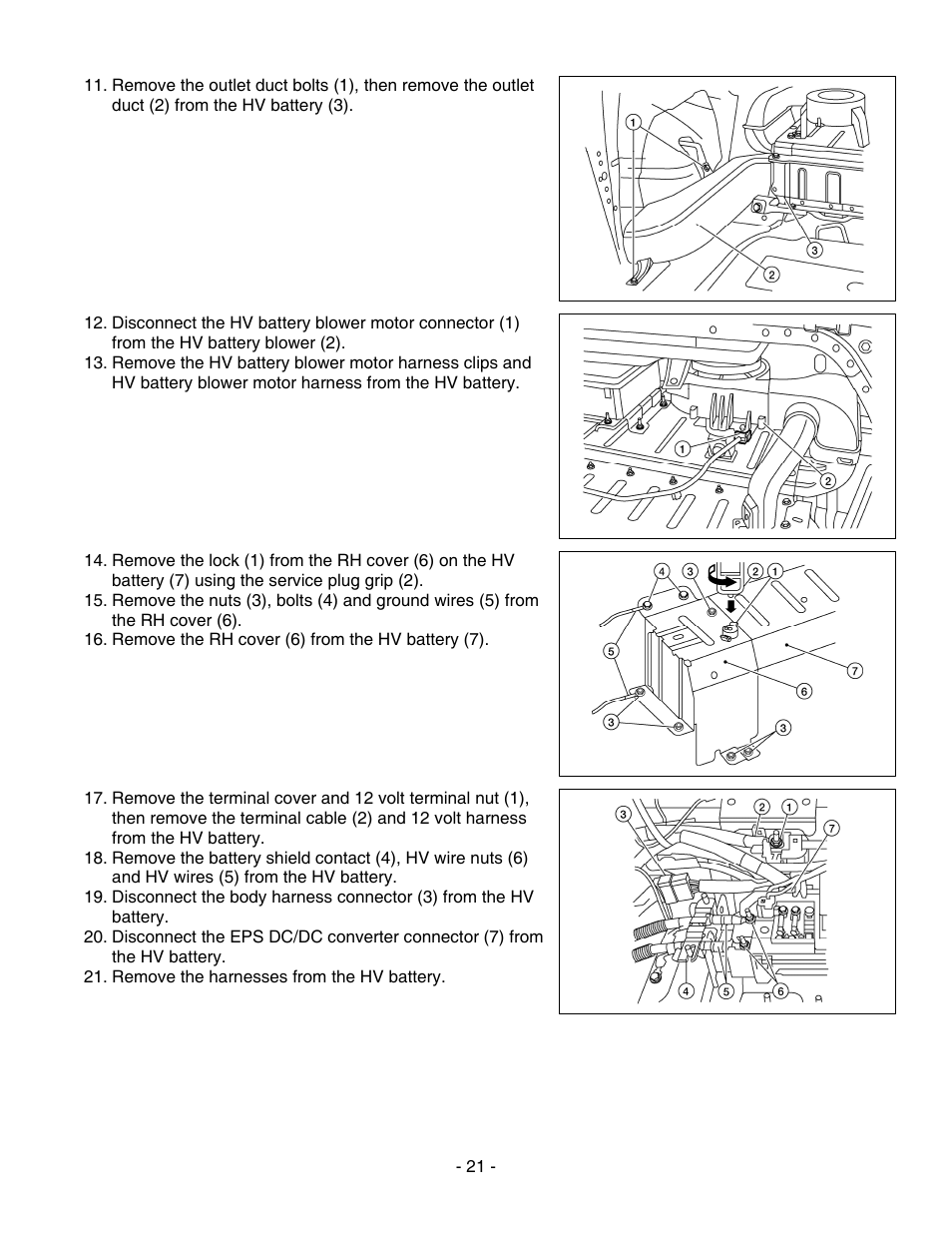 NISSAN 2010 Altima Hybrid - Dismantling Guide User Manual | Page 21 / 23