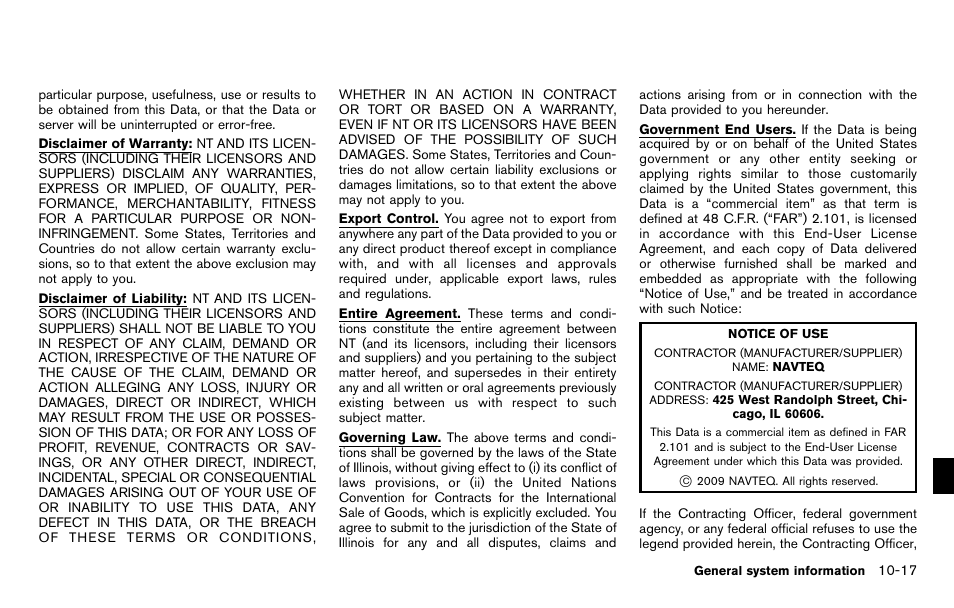 NISSAN 2012 Pathfinder - Navigation System Owner's Manual User Manual | Page 211 / 235