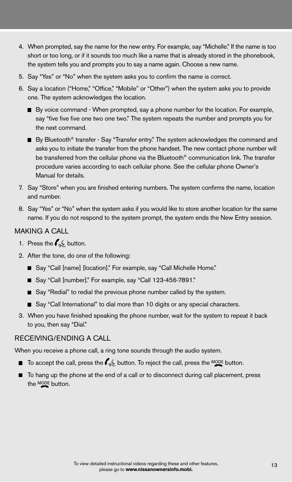 NISSAN 2012 Armada - Quick Reference Guide User Manual | Page 15 / 20