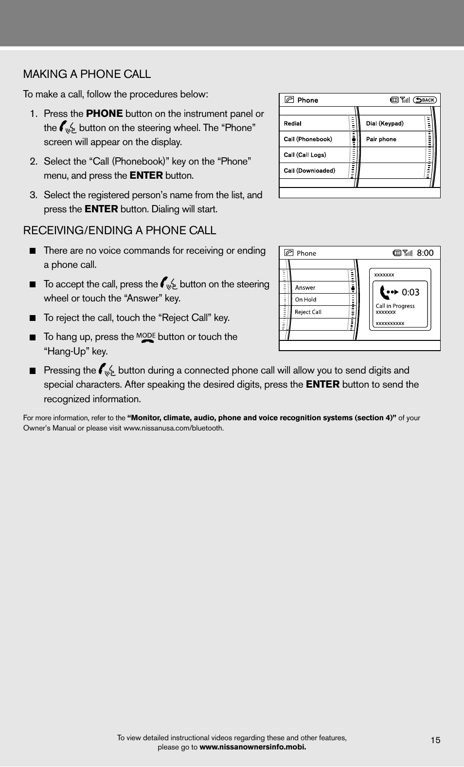 NISSAN 2012 Armada - Quick Reference Guide User Manual | Page 17 / 20