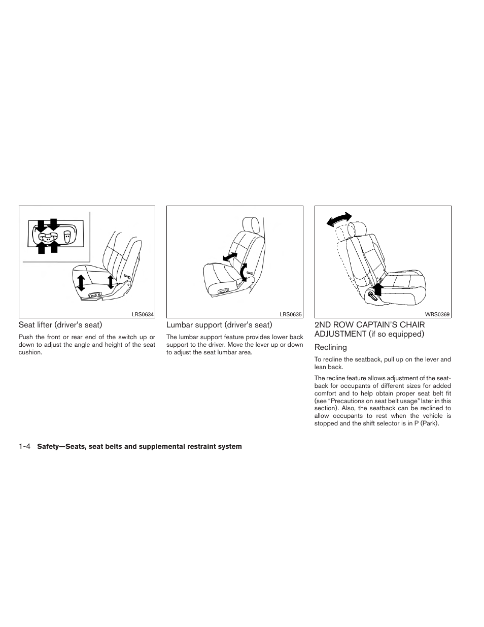 NISSAN 2014 Armada - Owner's Manual User Manual | Page 21 / 489