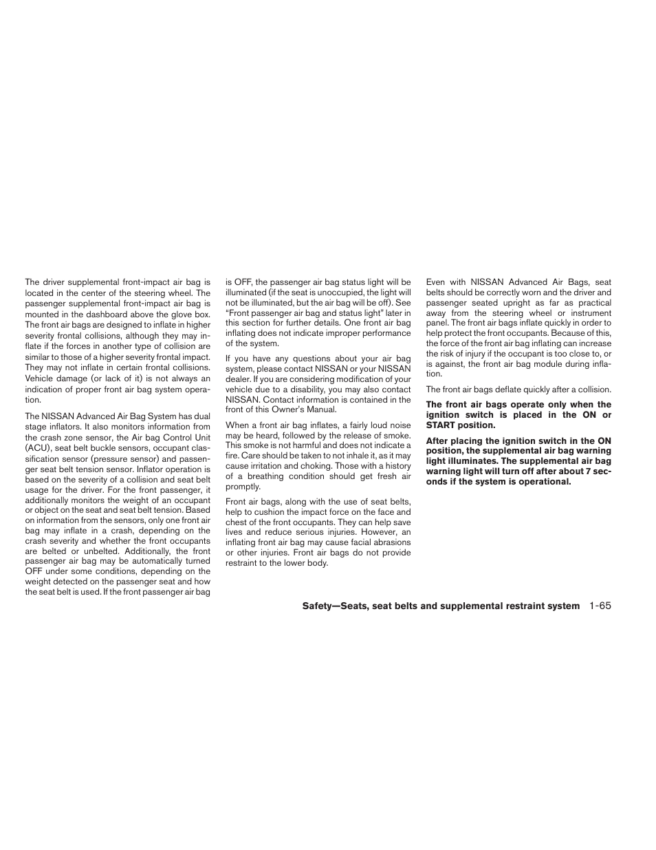 NISSAN 2014 Armada - Owner's Manual User Manual | Page 82 / 489