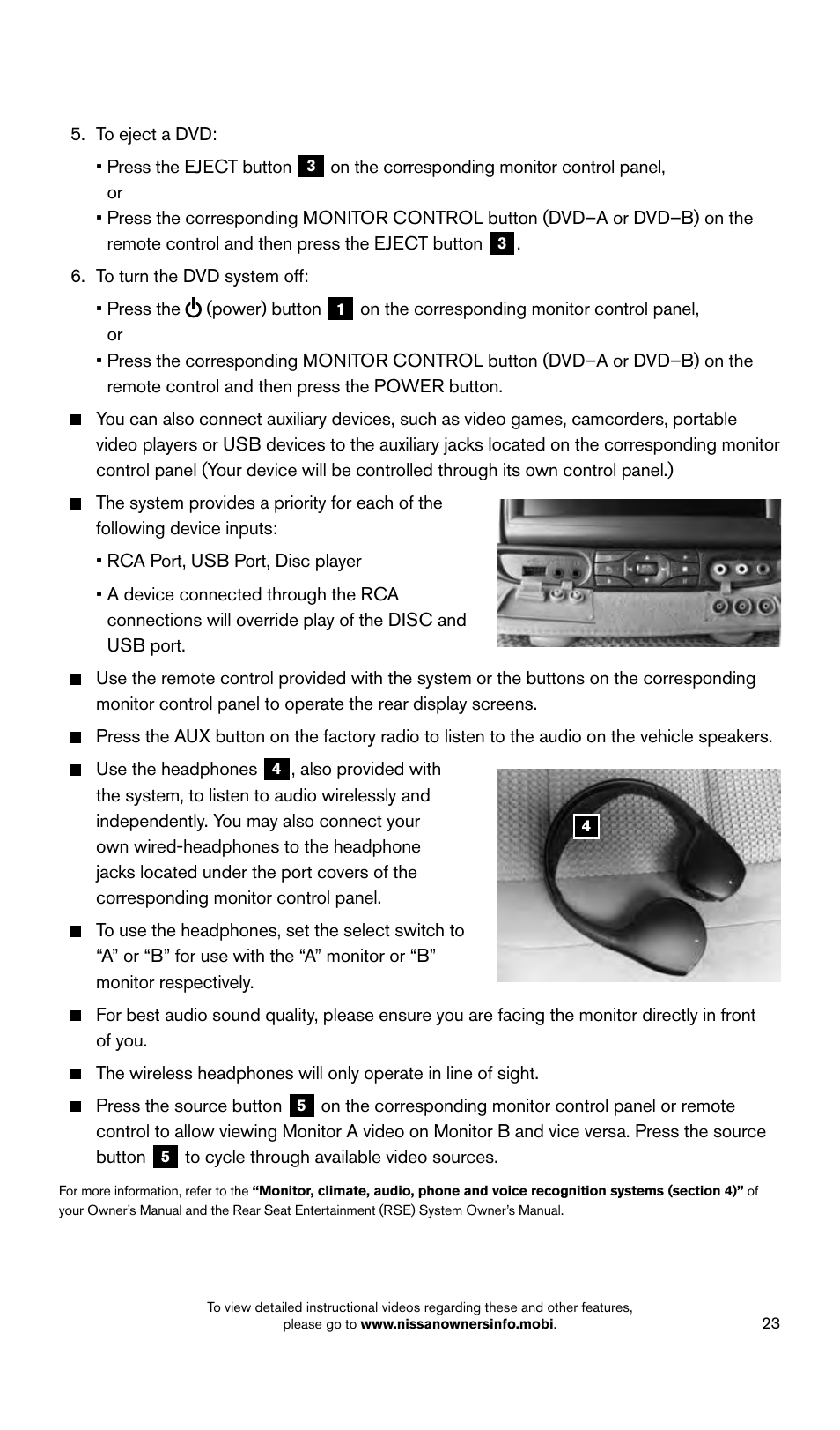 NISSAN 2015 Armada - Quick Reference Guide User Manual | Page 25 / 28