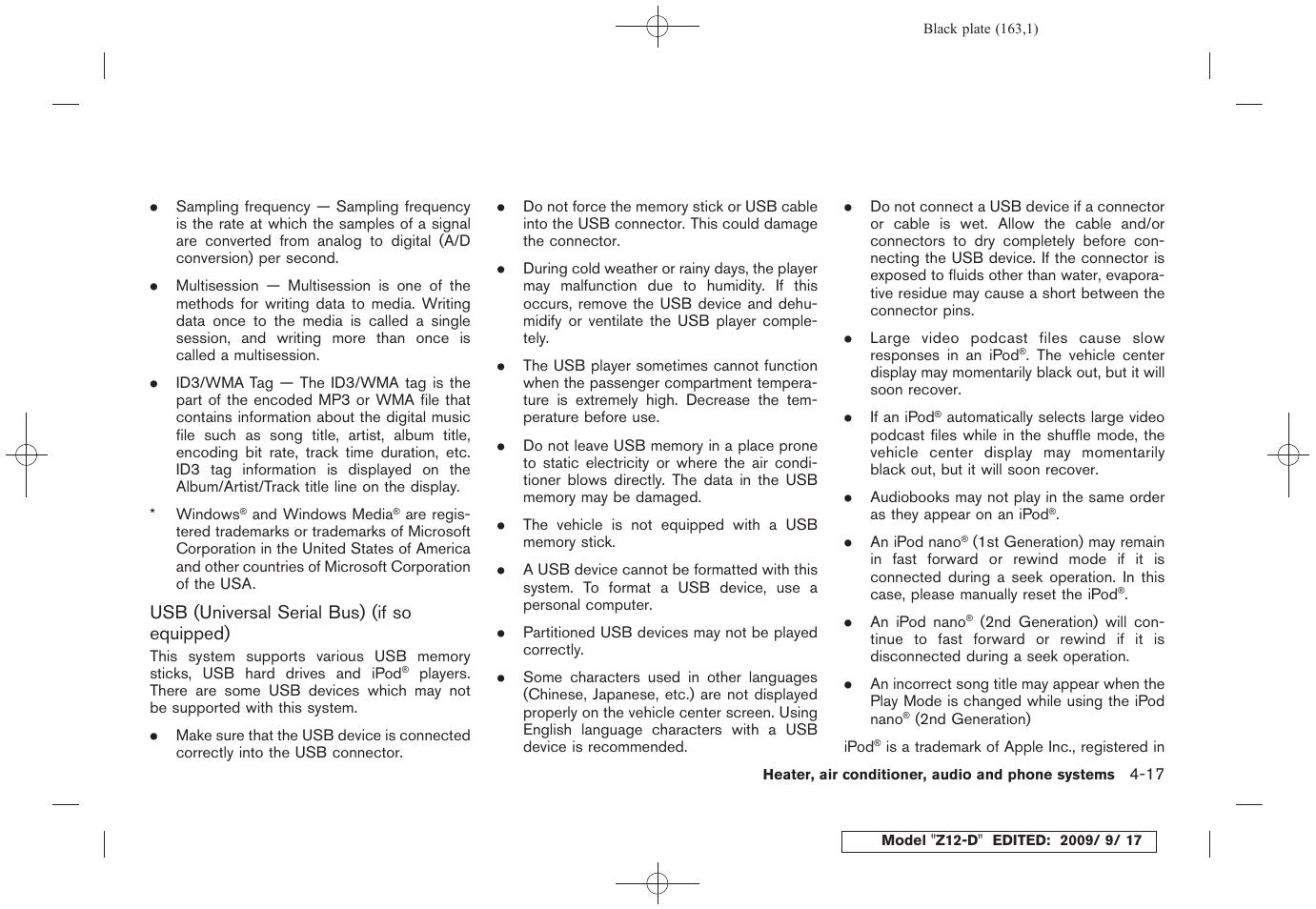 NISSAN 2010 Cube - Owner's Manual User Manual | Page 159 / 329