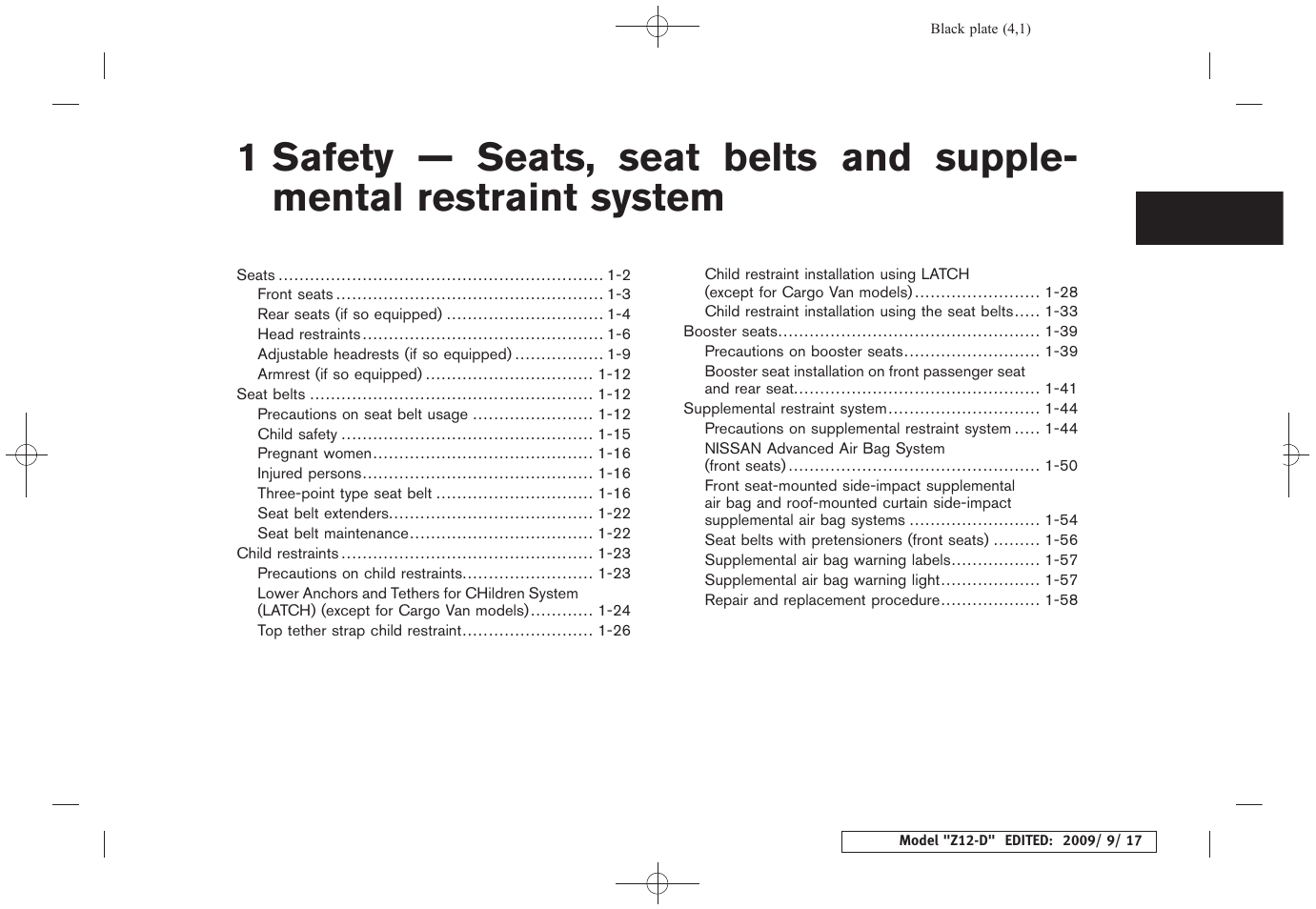 NISSAN 2010 Cube - Owner's Manual User Manual | Page 17 / 329
