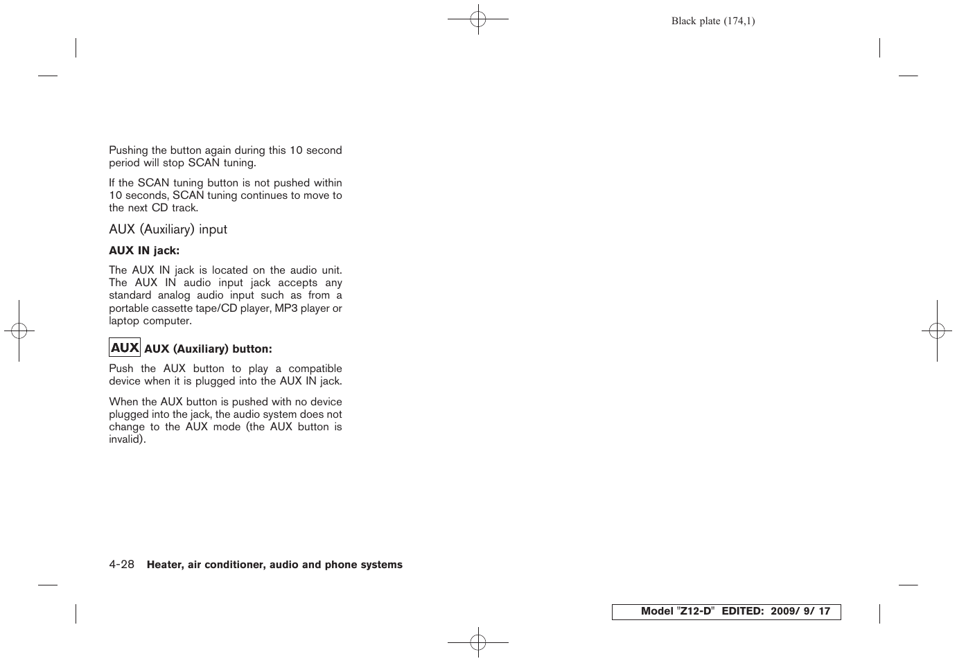 NISSAN 2010 Cube - Owner's Manual User Manual | Page 170 / 329