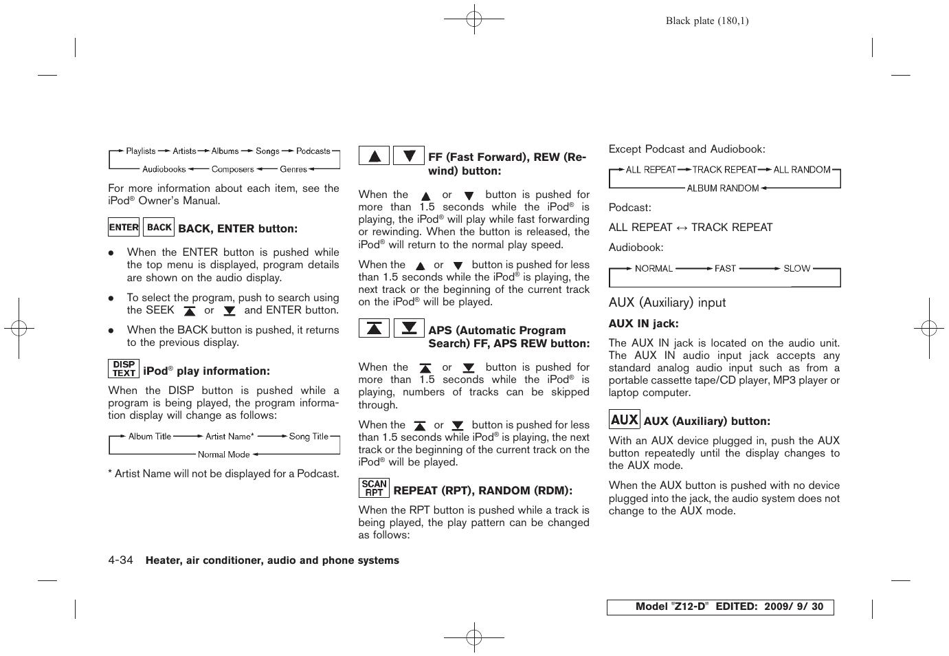 NISSAN 2010 Cube - Owner's Manual User Manual | Page 176 / 329
