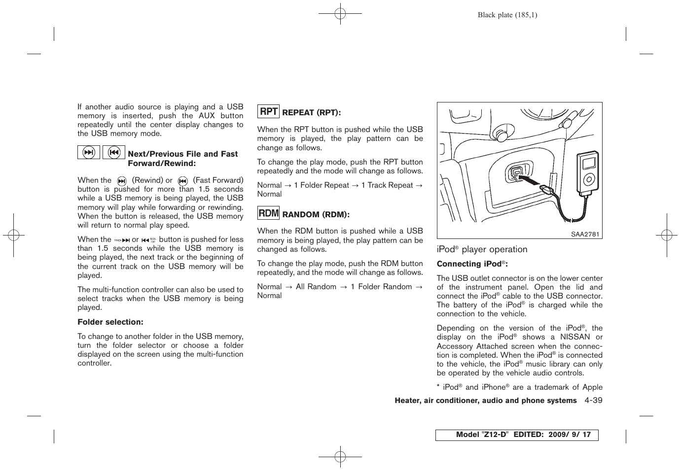 NISSAN 2010 Cube - Owner's Manual User Manual | Page 181 / 329