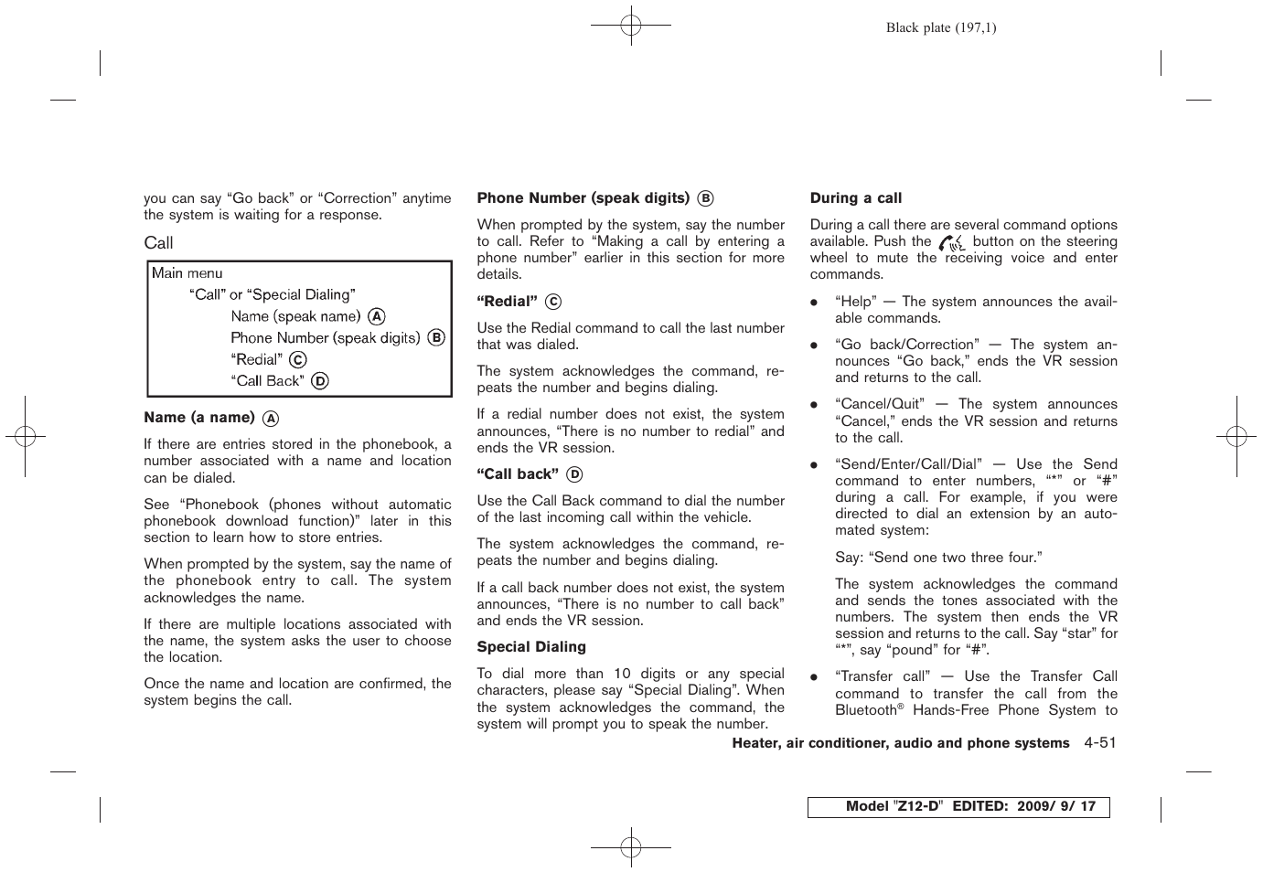 NISSAN 2010 Cube - Owner's Manual User Manual | Page 193 / 329