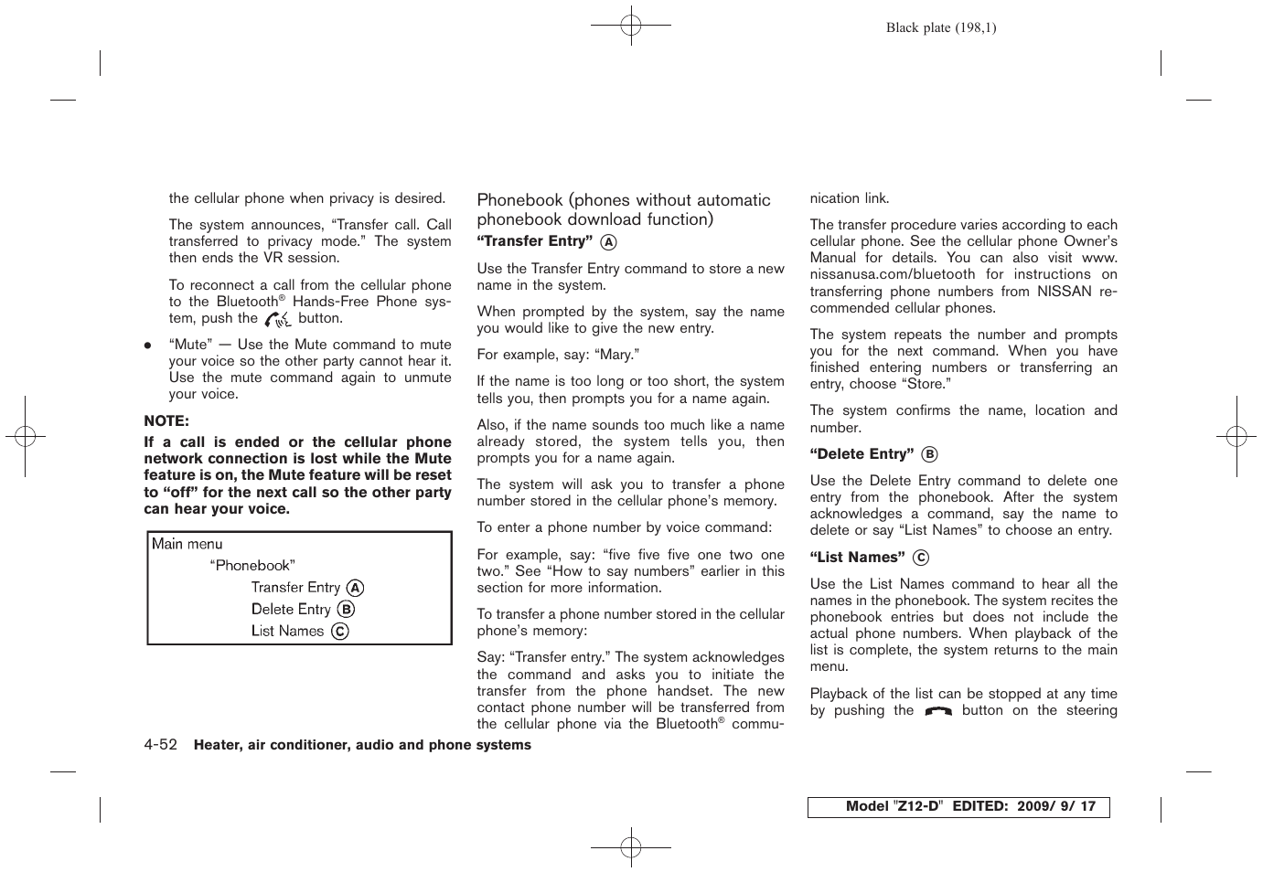 NISSAN 2010 Cube - Owner's Manual User Manual | Page 194 / 329