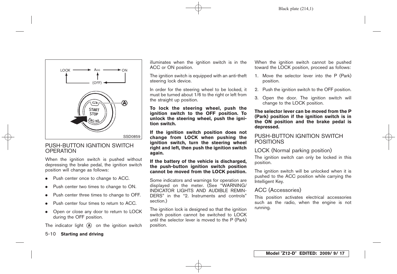 NISSAN 2010 Cube - Owner's Manual User Manual | Page 210 / 329
