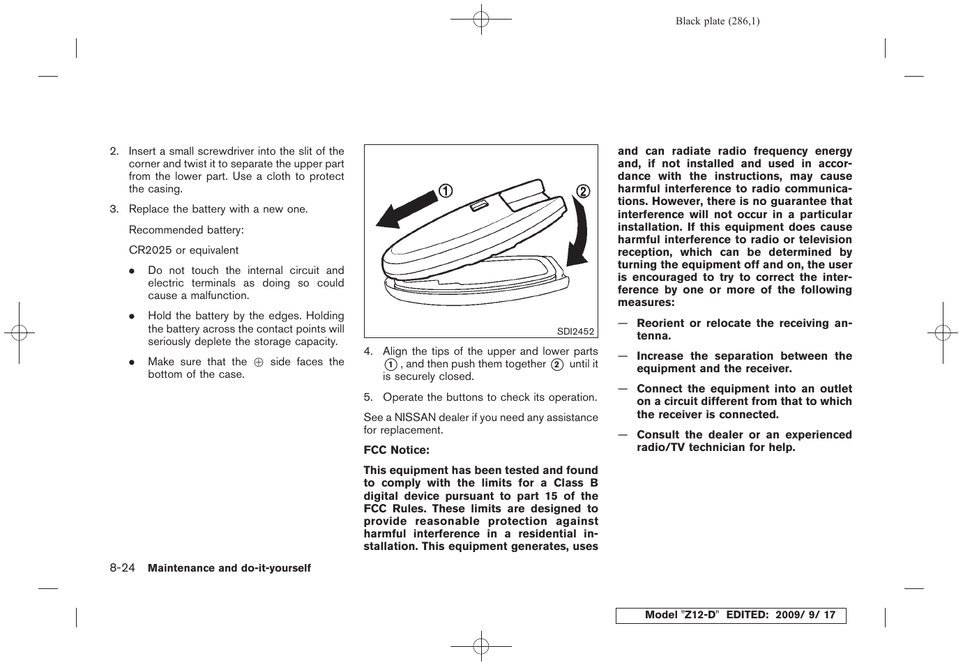 NISSAN 2010 Cube - Owner's Manual User Manual | Page 282 / 329