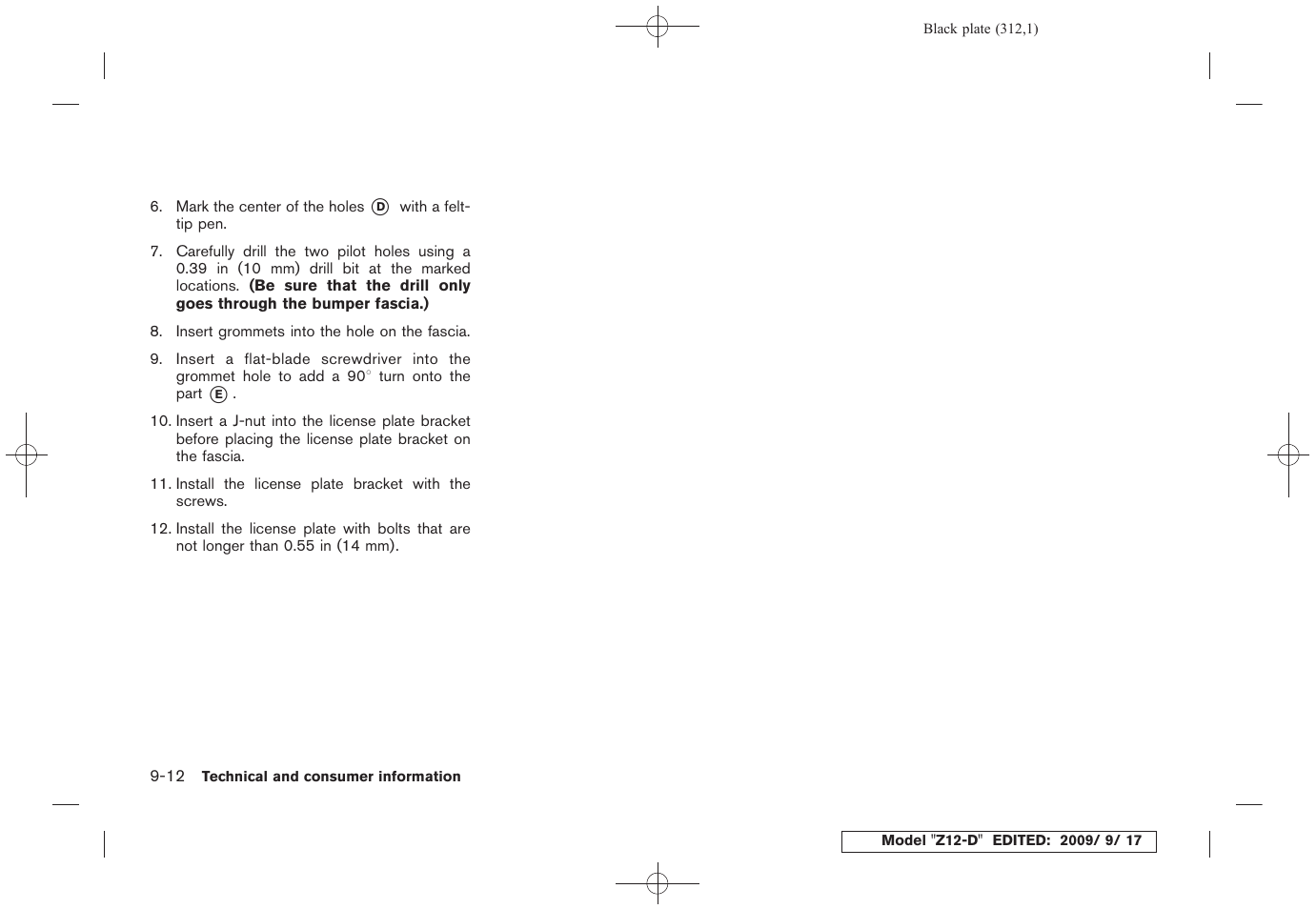 NISSAN 2010 Cube - Owner's Manual User Manual | Page 308 / 329
