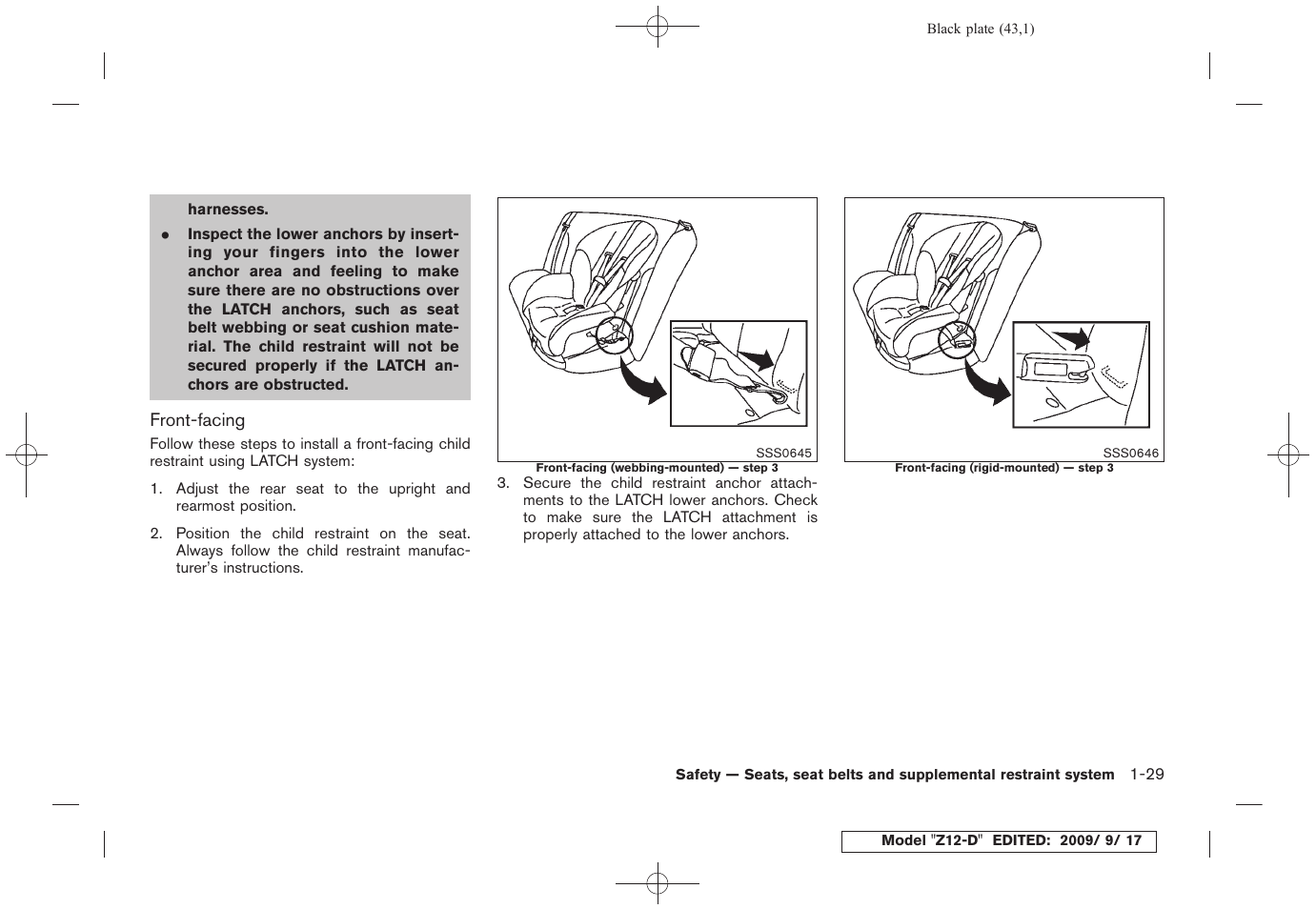 NISSAN 2010 Cube - Owner's Manual User Manual | Page 45 / 329