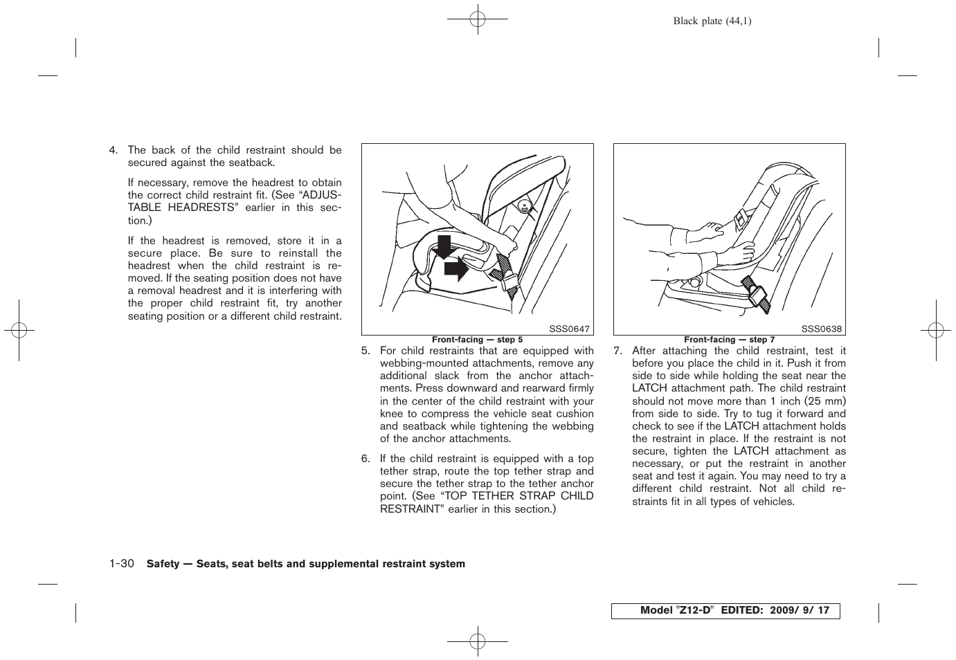 NISSAN 2010 Cube - Owner's Manual User Manual | Page 46 / 329