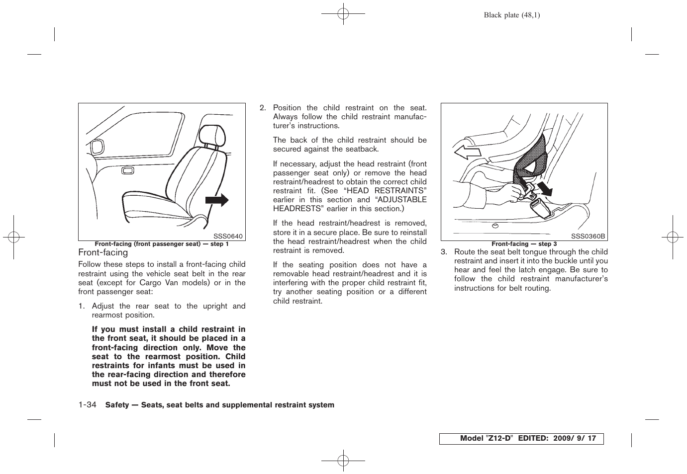 NISSAN 2010 Cube - Owner's Manual User Manual | Page 50 / 329