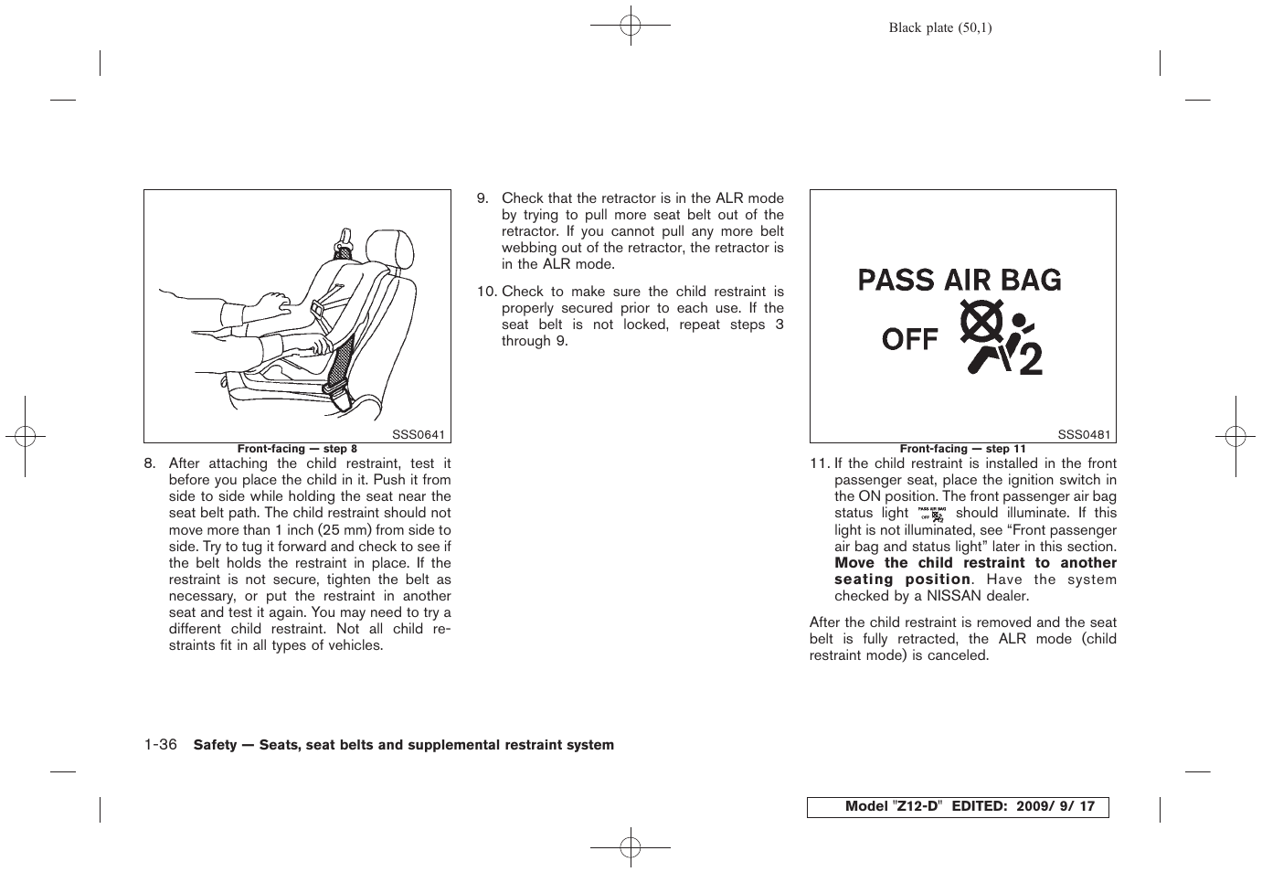 NISSAN 2010 Cube - Owner's Manual User Manual | Page 52 / 329