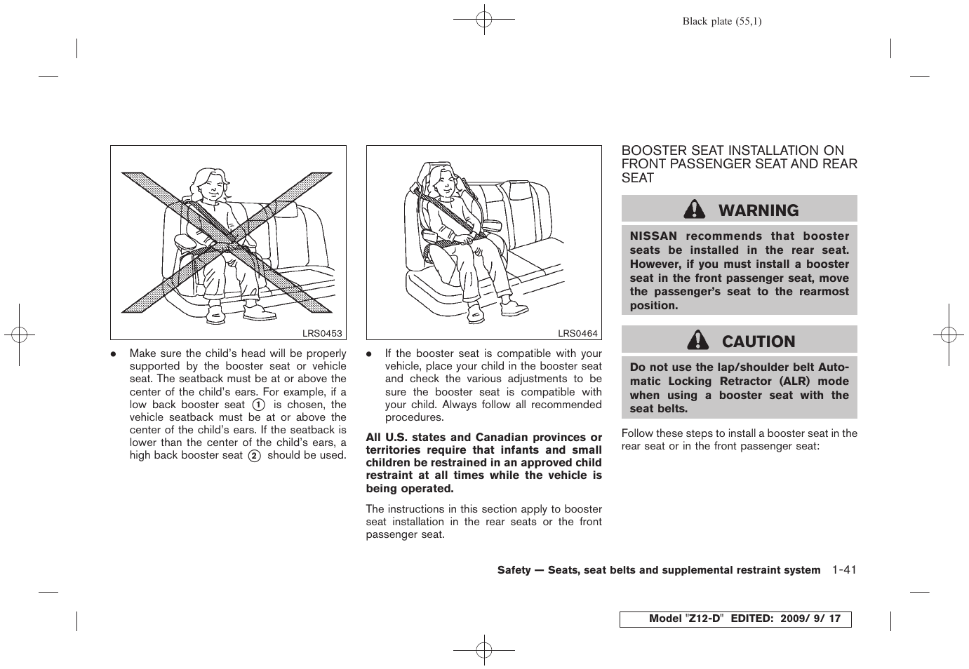 Warning, Caution | NISSAN 2010 Cube - Owner's Manual User Manual | Page 57 / 329