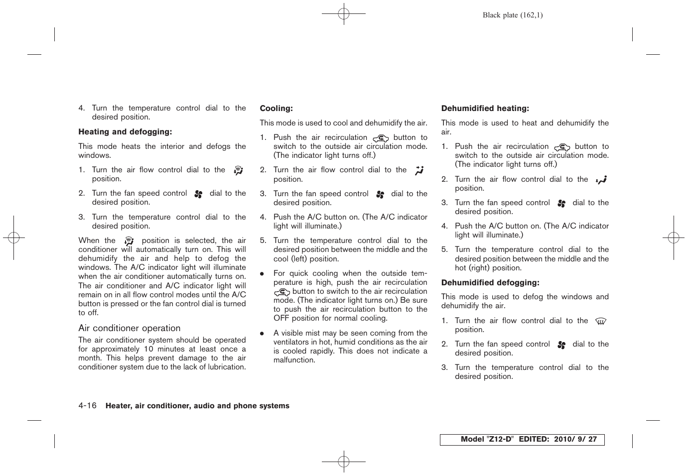 NISSAN 2011 Cube - Owner's Manual User Manual | Page 164 / 345