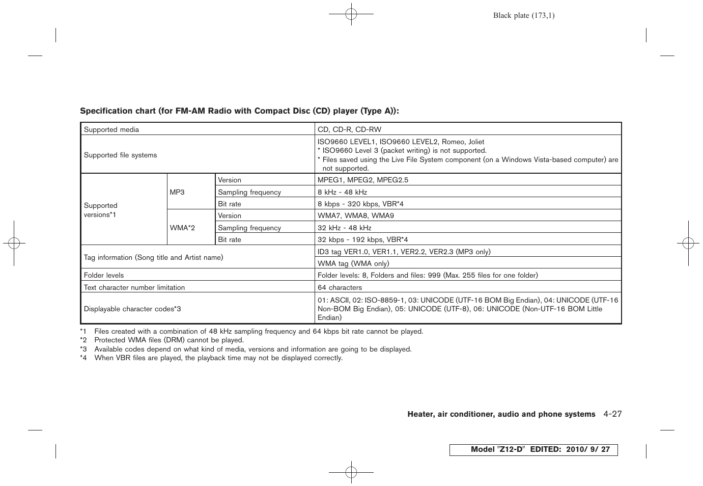 NISSAN 2011 Cube - Owner's Manual User Manual | Page 175 / 345
