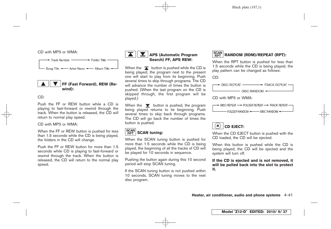 NISSAN 2011 Cube - Owner's Manual User Manual | Page 189 / 345
