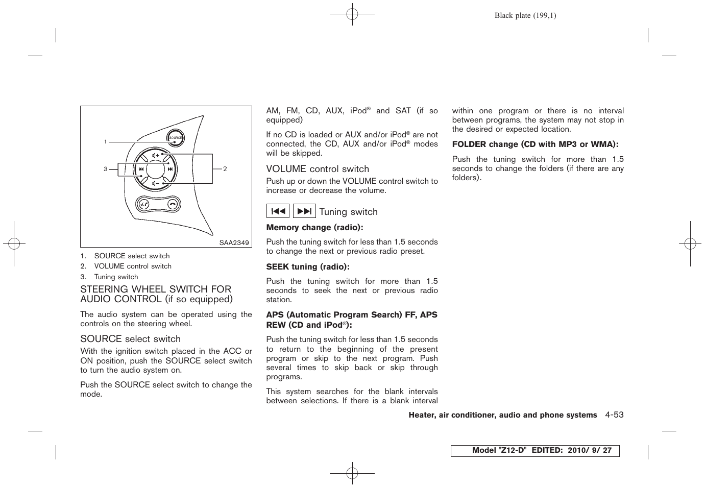 NISSAN 2011 Cube - Owner's Manual User Manual | Page 201 / 345