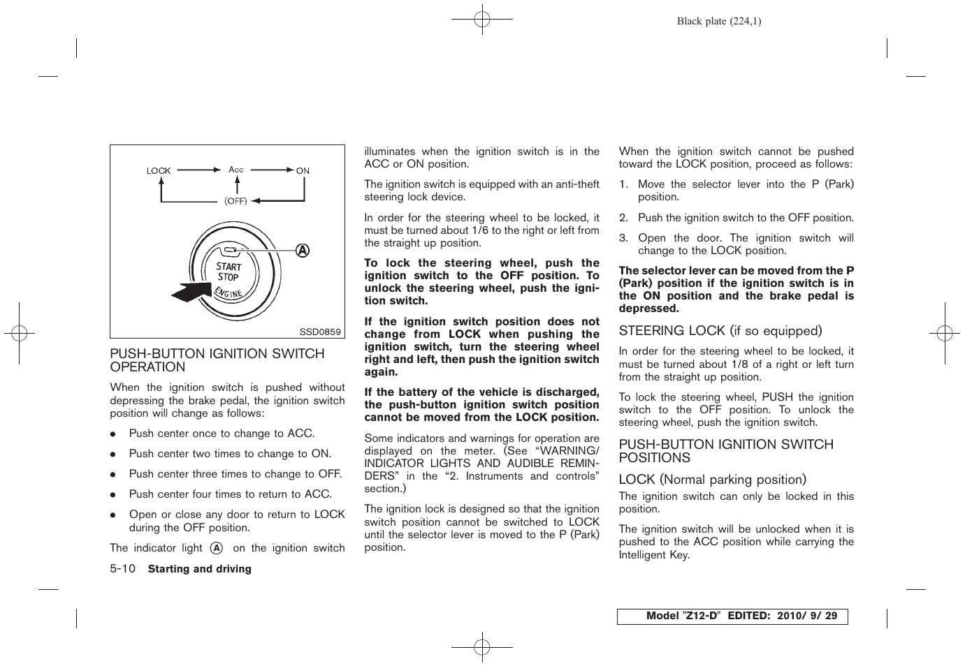 NISSAN 2011 Cube - Owner's Manual User Manual | Page 226 / 345