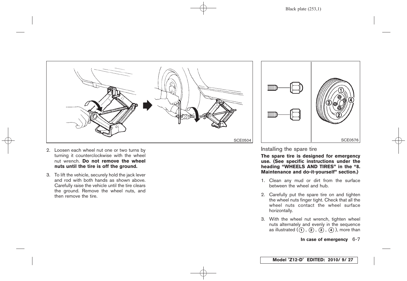 NISSAN 2011 Cube - Owner's Manual User Manual | Page 255 / 345