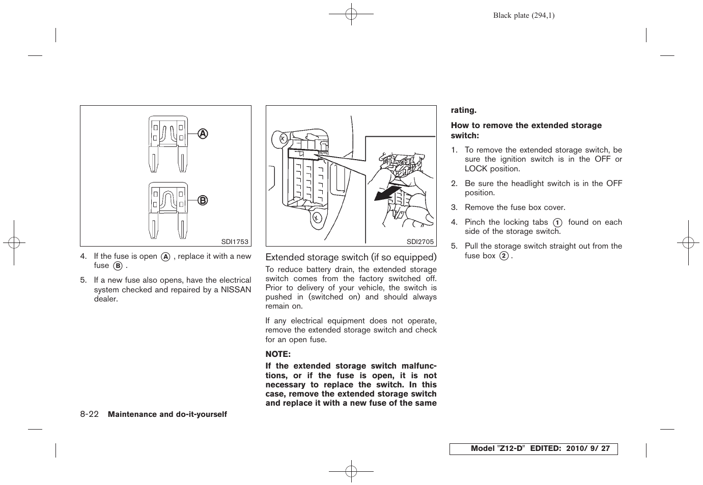 NISSAN 2011 Cube - Owner's Manual User Manual | Page 296 / 345