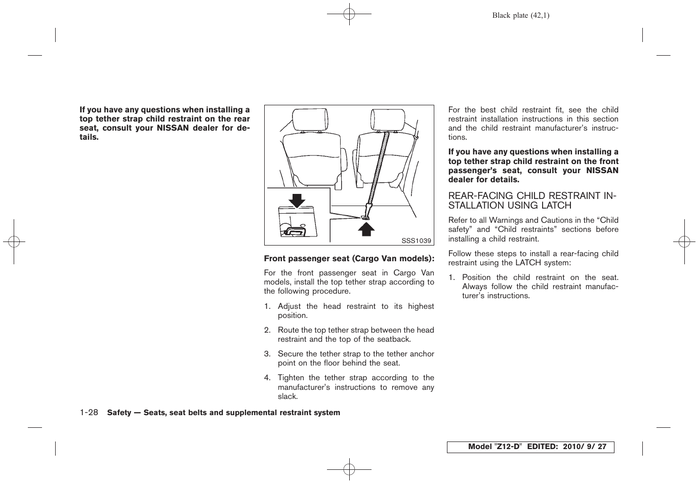 NISSAN 2011 Cube - Owner's Manual User Manual | Page 46 / 345