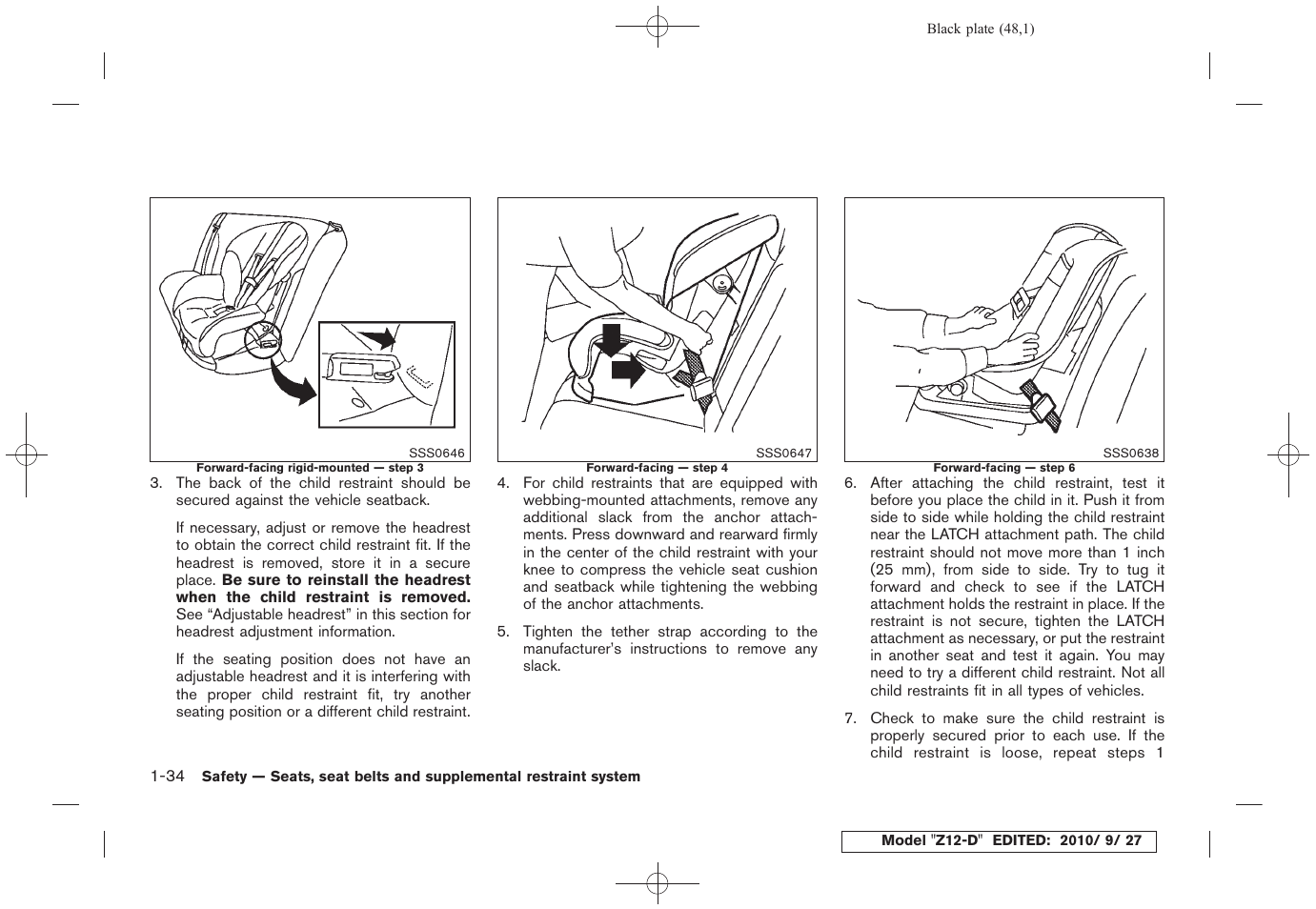 NISSAN 2011 Cube - Owner's Manual User Manual | Page 52 / 345