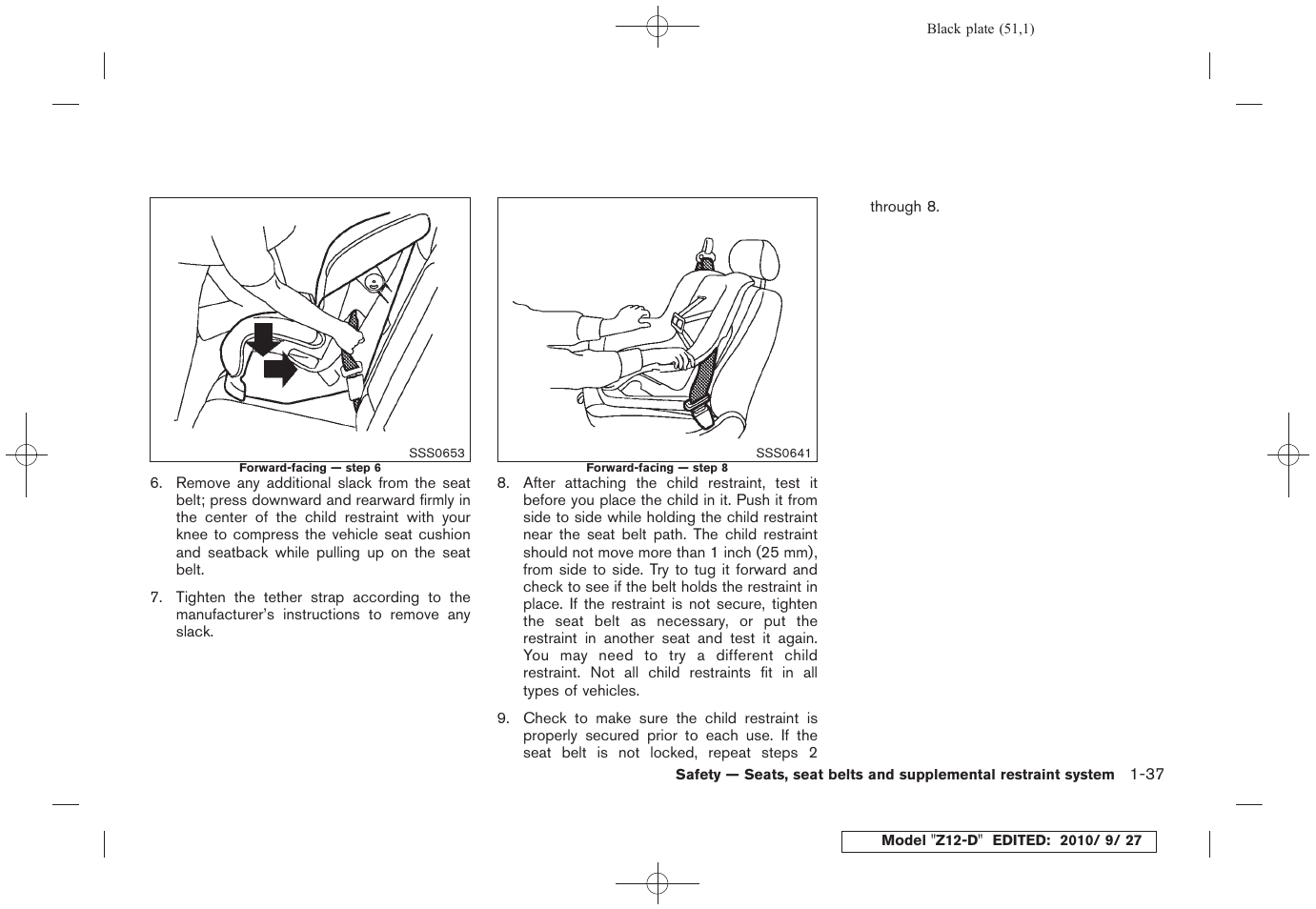 NISSAN 2011 Cube - Owner's Manual User Manual | Page 55 / 345