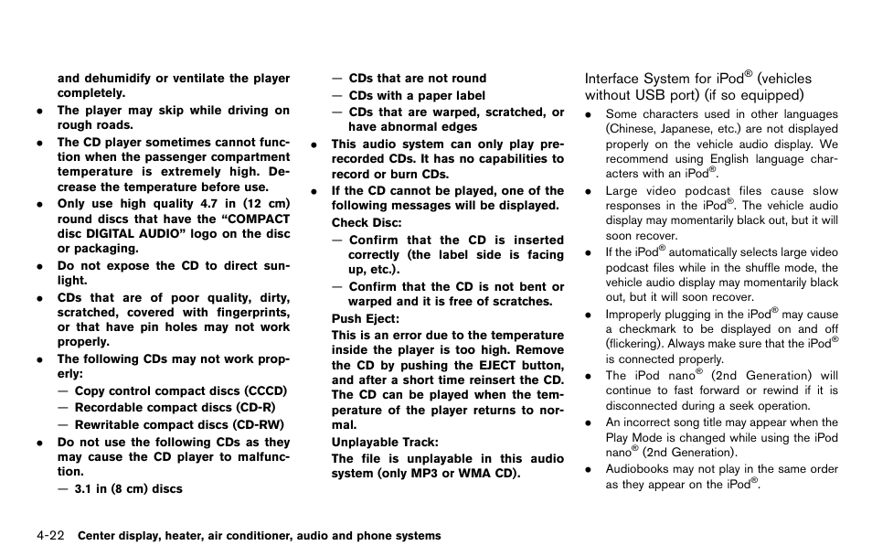 NISSAN 2012 Cube - Owner's Manual User Manual | Page 162 / 331