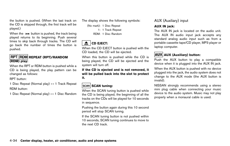 NISSAN 2012 Cube - Owner's Manual User Manual | Page 174 / 331