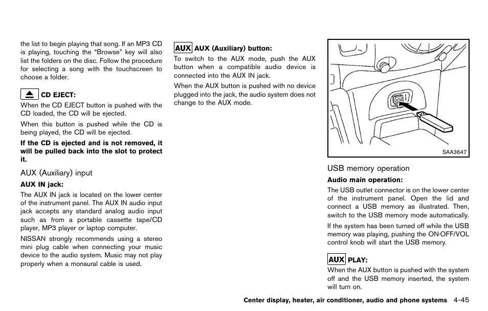 NISSAN 2012 Cube - Owner's Manual User Manual | Page 185 / 331