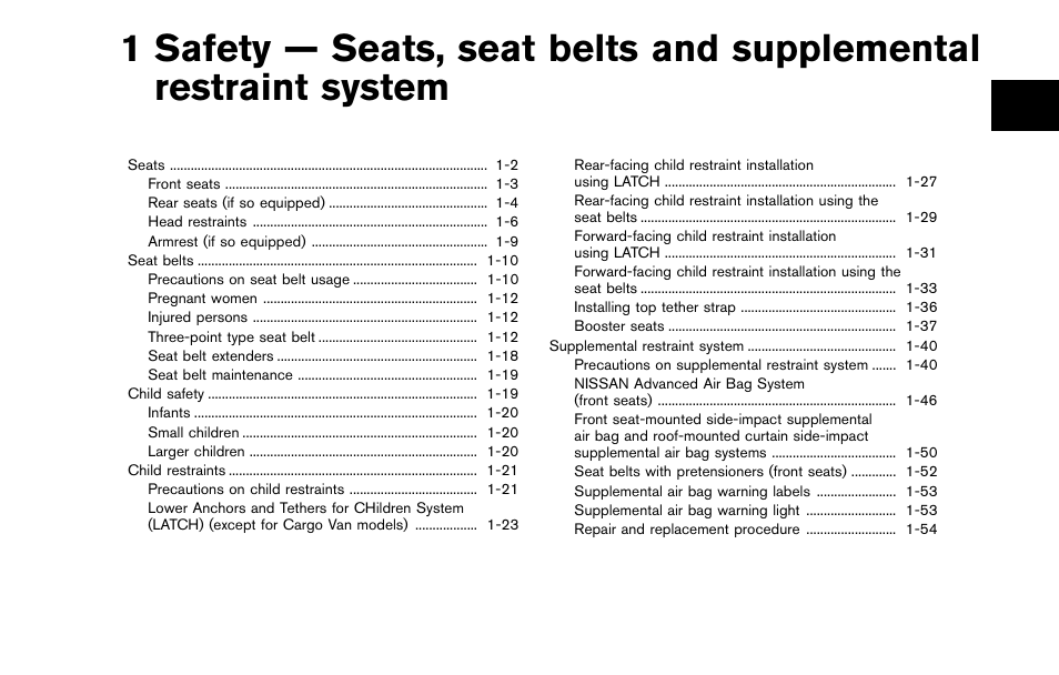 NISSAN 2012 Cube - Owner's Manual User Manual | Page 19 / 331