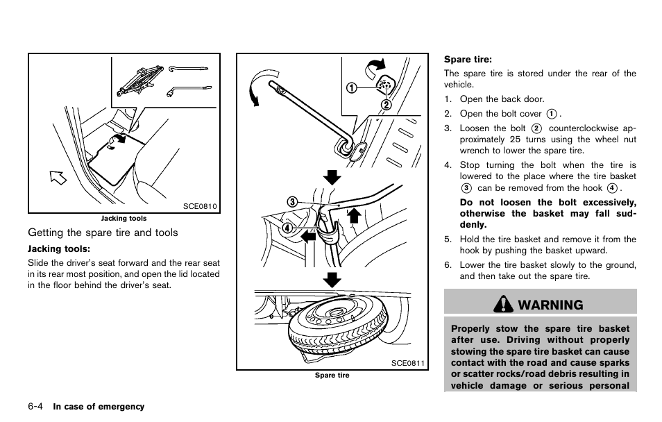 Warning | NISSAN 2012 Cube - Owner's Manual User Manual | Page 240 / 331