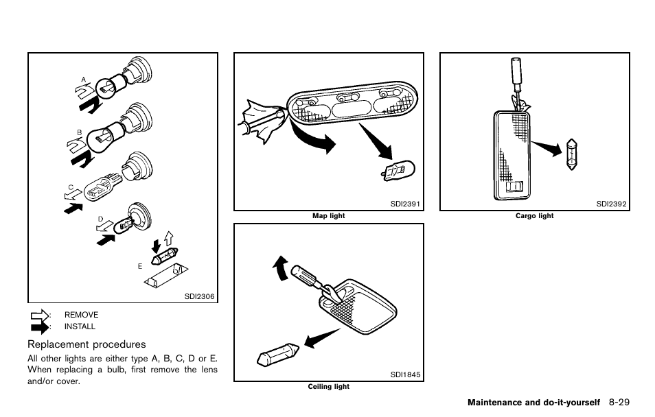 Replacement procedures | NISSAN 2012 Cube - Owner's Manual User Manual | Page 291 / 331