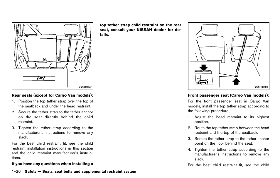 NISSAN 2012 Cube - Owner's Manual User Manual | Page 44 / 331