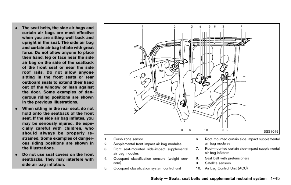 NISSAN 2012 Cube - Owner's Manual User Manual | Page 63 / 331
