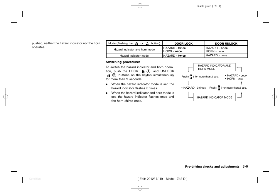 NISSAN 2013 Cube - Owner's Manual User Manual | Page 123 / 331