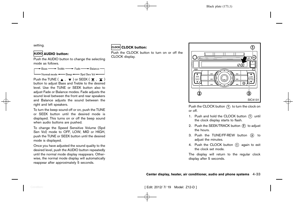 NISSAN 2013 Cube - Owner's Manual User Manual | Page 175 / 331