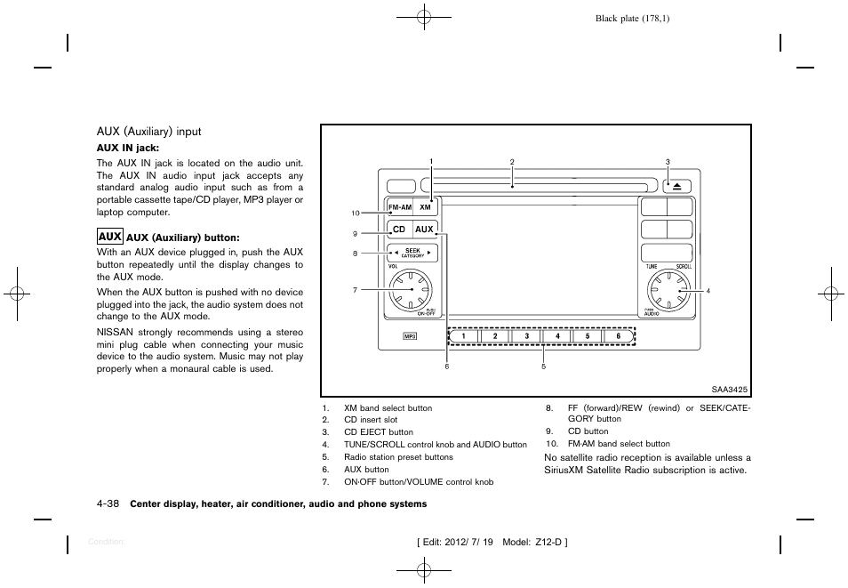 NISSAN 2013 Cube - Owner's Manual User Manual | Page 180 / 331