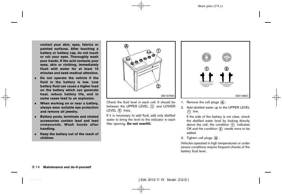 NISSAN 2013 Cube - Owner's Manual User Manual | Page 276 / 331