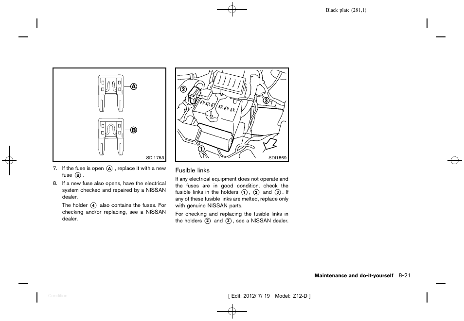 NISSAN 2013 Cube - Owner's Manual User Manual | Page 283 / 331