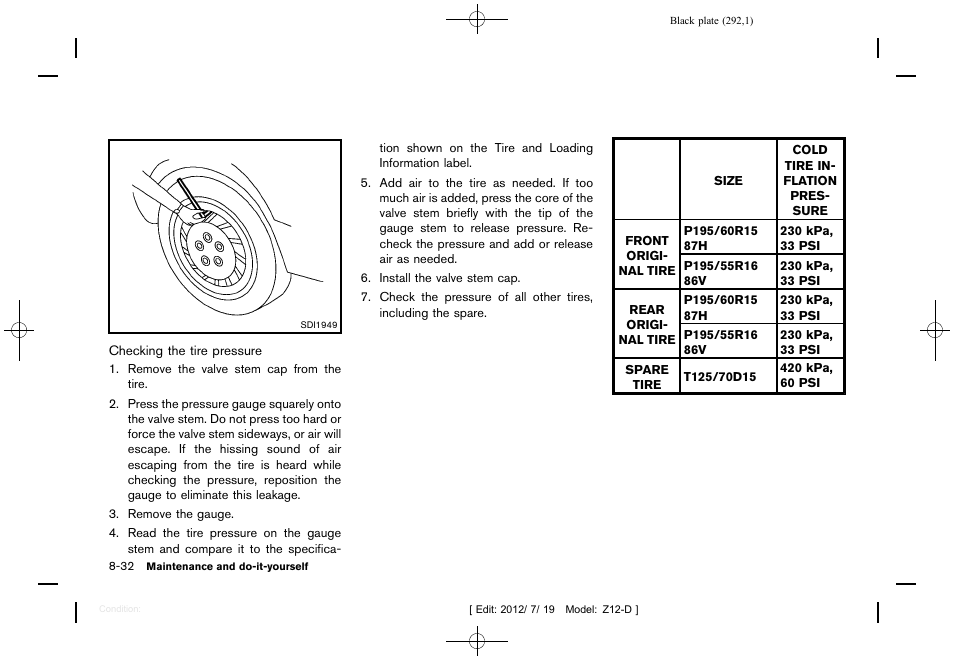 NISSAN 2013 Cube - Owner's Manual User Manual | Page 294 / 331