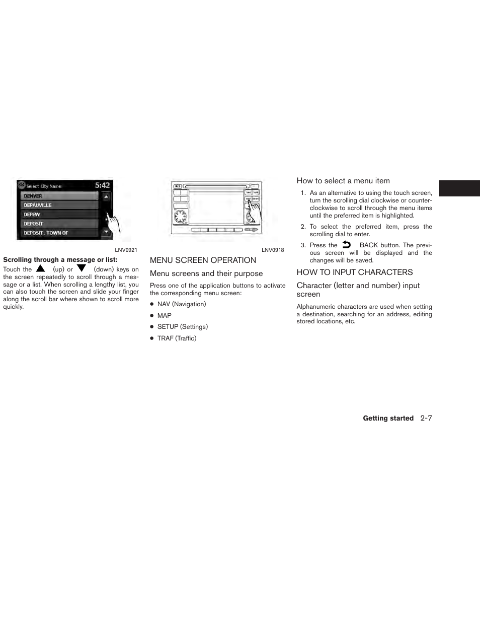 NISSAN 2013 Versa Sedan - Navigation System Owner's Manual User Manual | Page 15 / 82