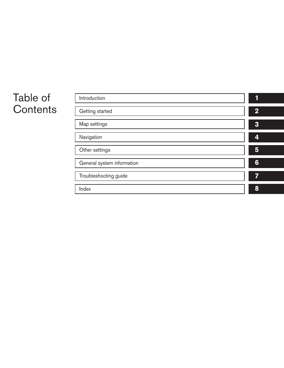 NISSAN 2013 Versa Sedan - Navigation System Owner's Manual User Manual | Page 3 / 82
